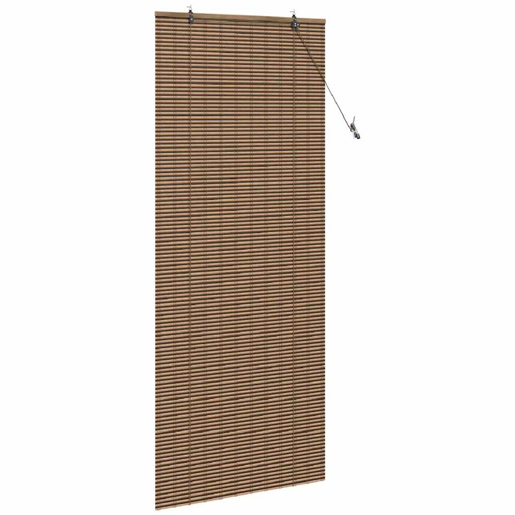 Persiana de Janela Geométrico Castanho 90 x 220 cm Bambu