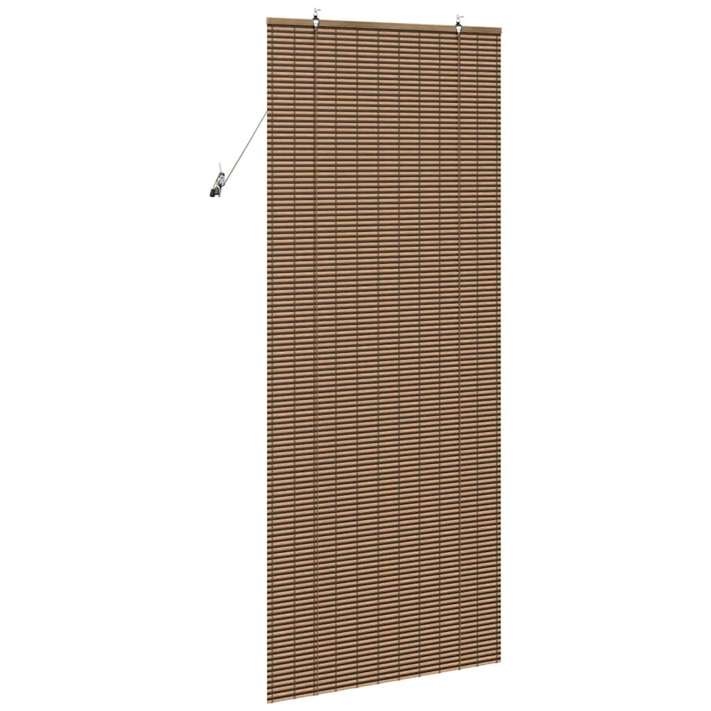 Persiana de Janela Geométrico Castanho 90 x 220 cm Bambu