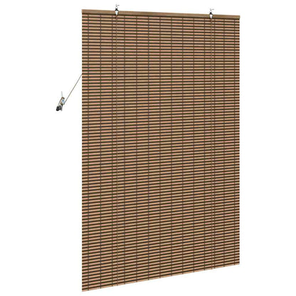 Persiana de Janela Geométrico Castanho 100 x 160 cm Bambu