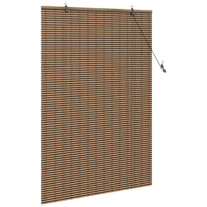 Persiana de Janela Geométrico Castanho 110 x 160 cm Bambu