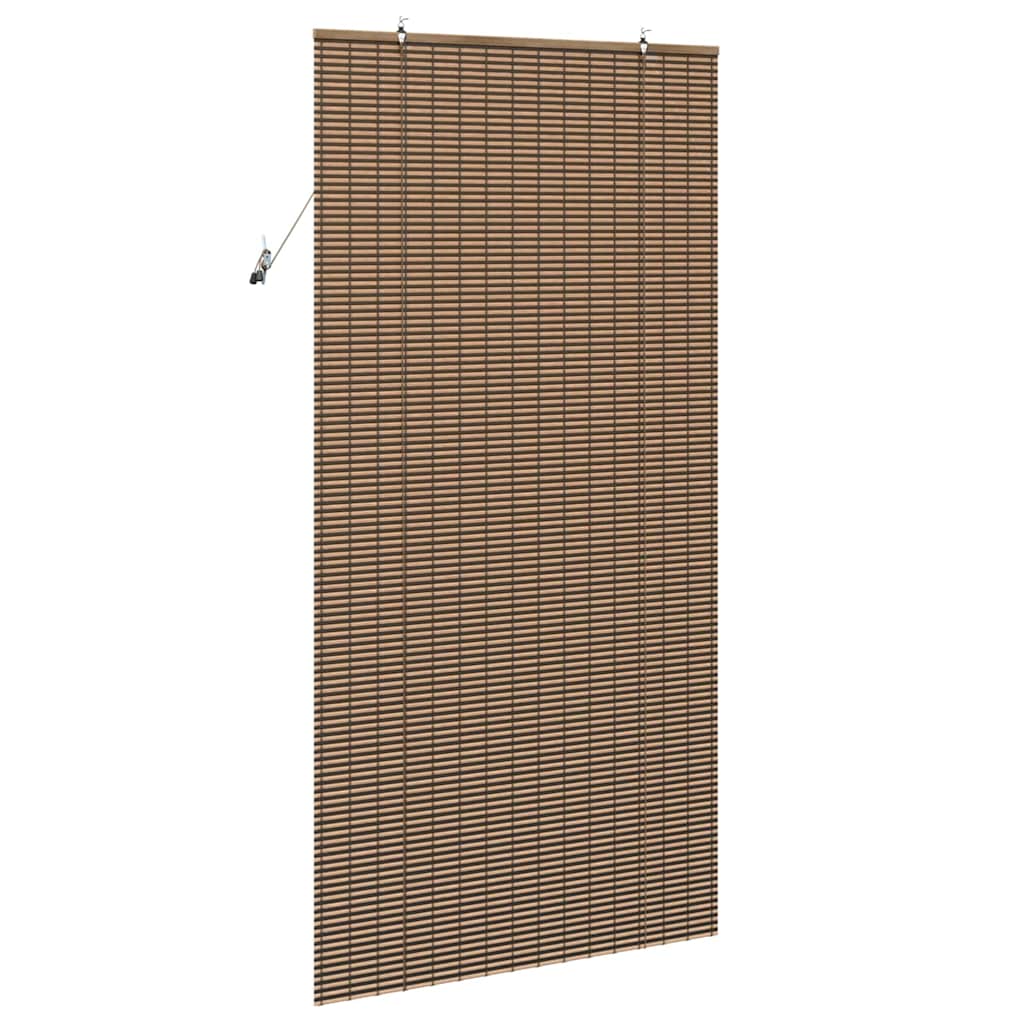 Persiana de Janela Geométrico Castanho 110 x 220 cm Bambu