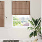 Persiana de Janela Geométrico Castanho 120 x 160 cm Bambu