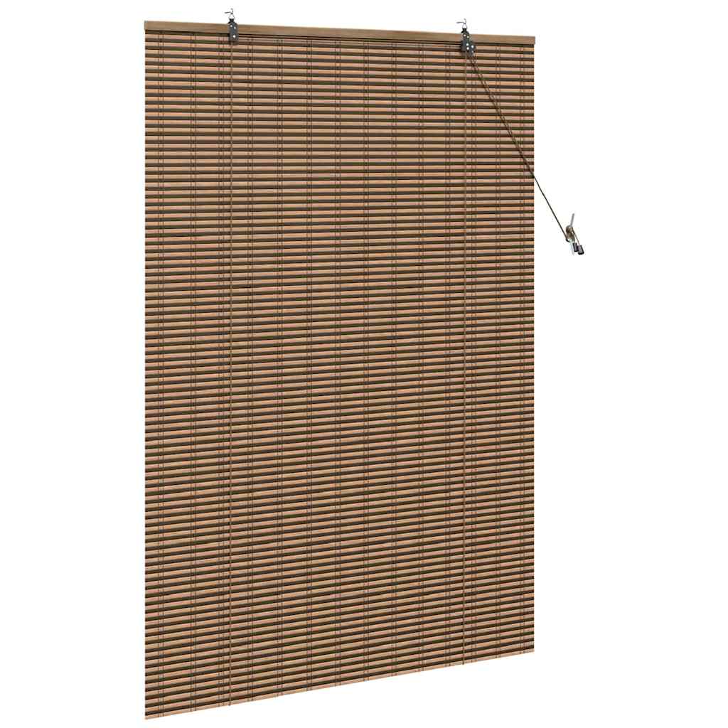 Persiana de Janela Geométrico Castanho 120 x 160 cm Bambu