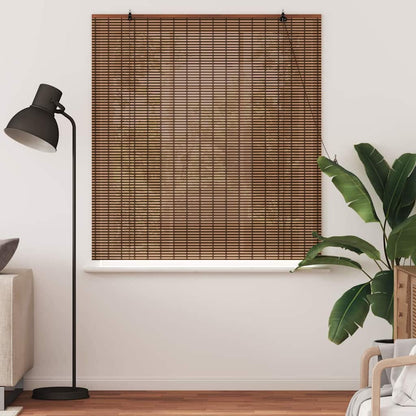 Persiana de Janela Geométrico Castanho 150 x 160 cm Bambu