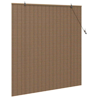 Persiana de Janela Geométrico Castanho 150 x 160 cm Bambu