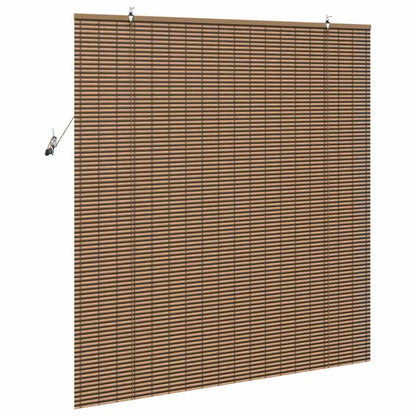 Persiana de Janela Geométrico Castanho 150 x 160 cm Bambu