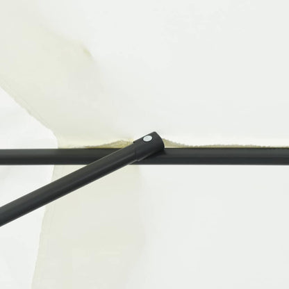 Guarda-sol de Jardim Areia 395 x 395 x 245 cm Poliéster e Aço