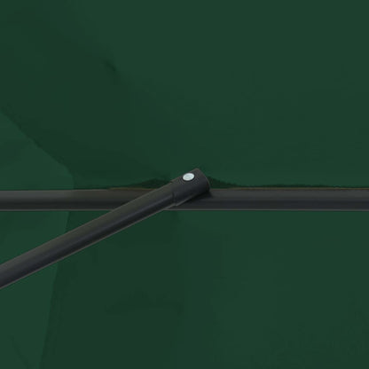 Guarda-sol de Jardim Verde 395 x 395 x 245 cm Poliéster e Aço