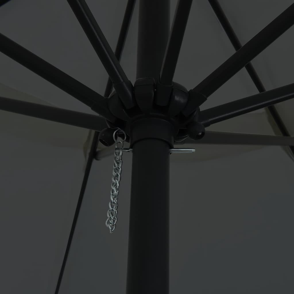 Guarda-sol de Jardim Antracite 395 x 395 x 245 cm