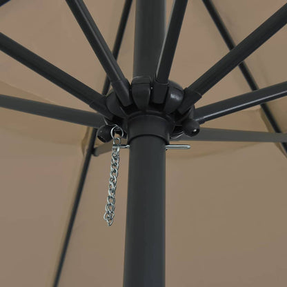 Guarda-sol de Jardim Cinzento-acastanhado 395 x 395 x 245 cm