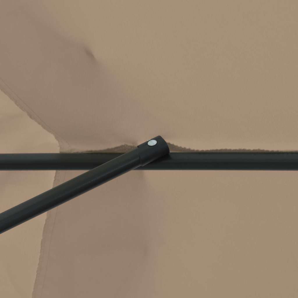 Guarda-sol de Jardim Cinzento-acastanhado 395 x 395 x 245 cm