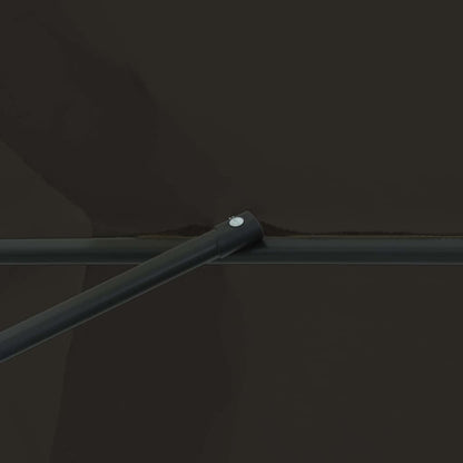 Guarda-sol de Jardim Preto 395 x 395 x 245 cm Poliéster e Aço