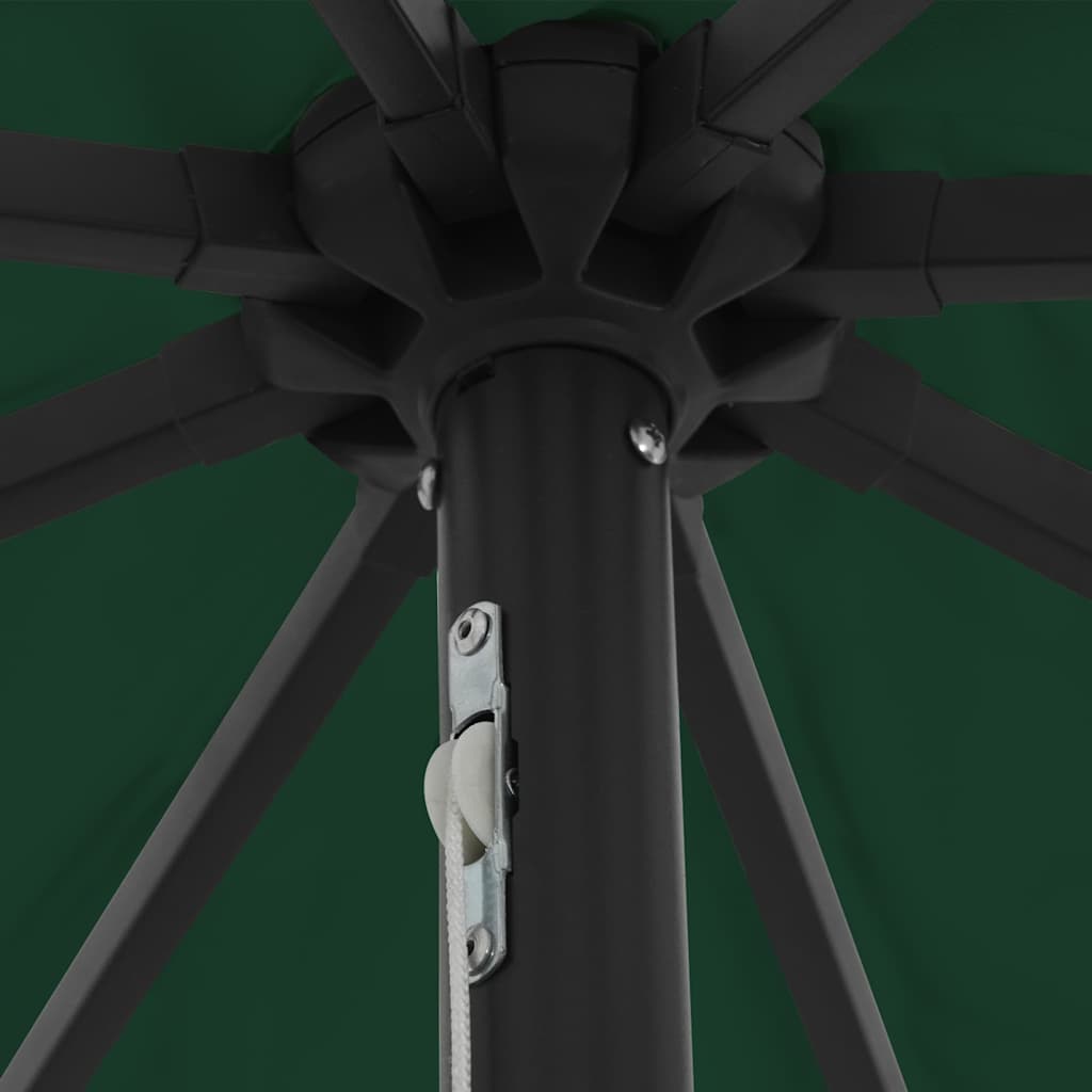 Guarda-sol de Jardim Verde 395 x 395 x 245 cm Poliéster