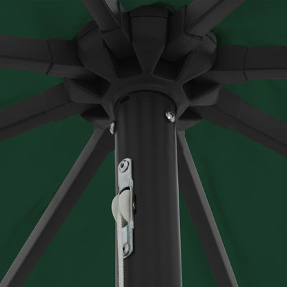 Guarda-sol de Jardim Verde 395 x 395 x 245 cm Poliéster