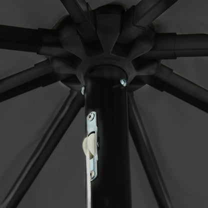 Guarda-sol de Jardim Antracite 395 x 395 x 245 cm Poliéster