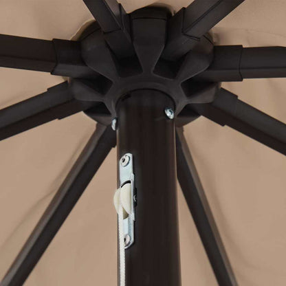 Guarda-sol de Jardim Cinzento-acastanhado 395 x 395 x 245 cm