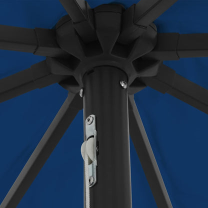 Guarda-sol de Jardim Azul Azur 395 x 395 x 245 cm Poliéster