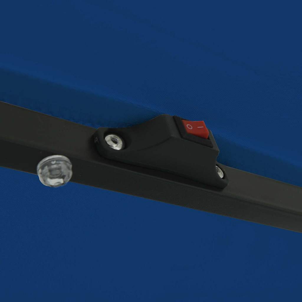 Guarda-sol de Jardim Azul Azur 395 x 395 x 245 cm Poliéster