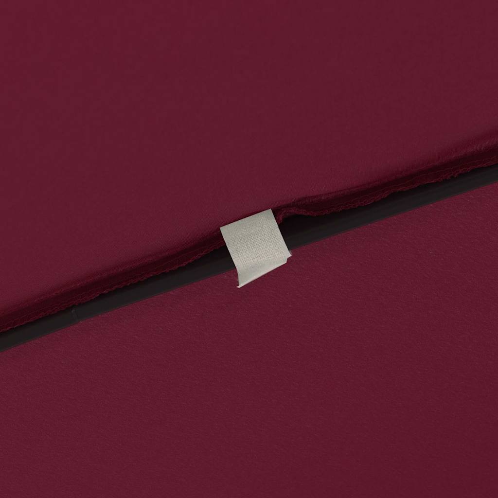 Guarda-sol de Jardim Vermelho Bordeaux 295 x 295 x 245 cm