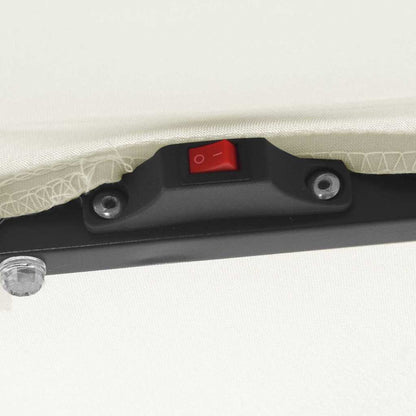 Guarda-sol de Jardim Areia 295 x 295 x 245 cm Poliéster e Aço