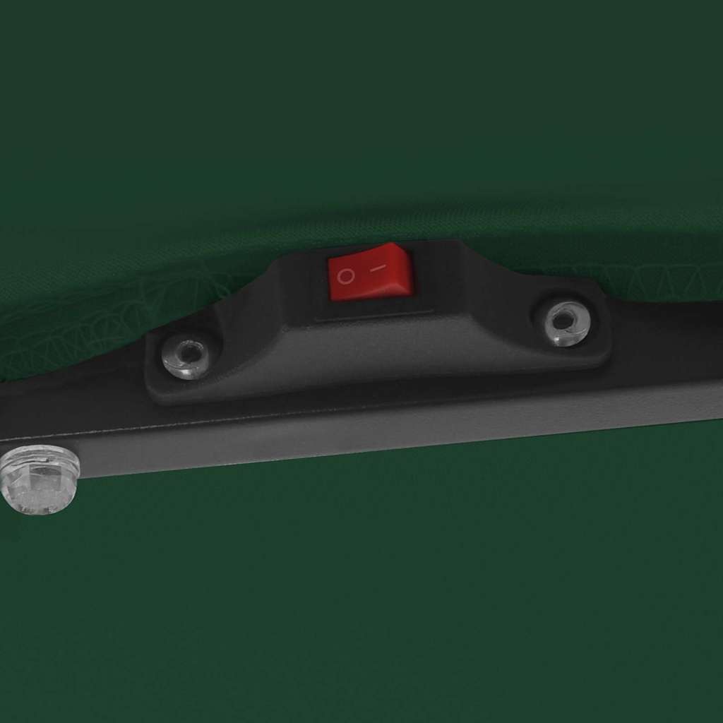 Guarda-sol de Jardim Verde 295 x 295 x 245 cm Poliéster e Aço