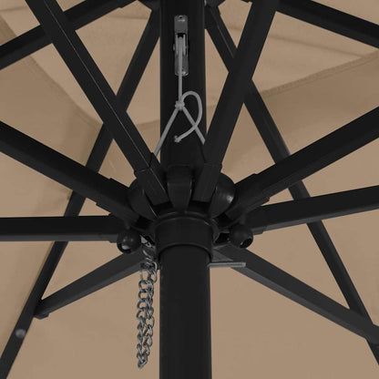 Guarda-sol de Jardim Cinzento-acastanhado 295 x 295 x 245 cm