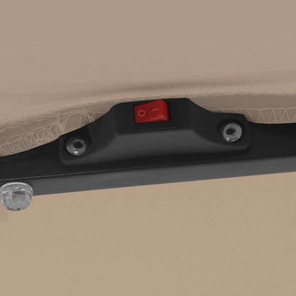 Guarda-sol de Jardim Cinzento-acastanhado 295 x 295 x 245 cm