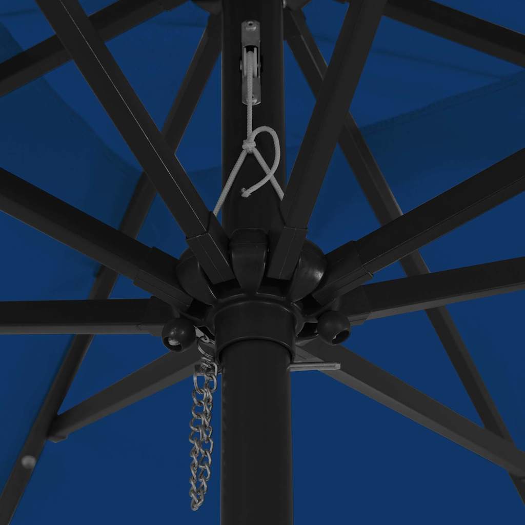 Guarda-sol de Jardim Azul Azur 295 x 295 x 245 cm