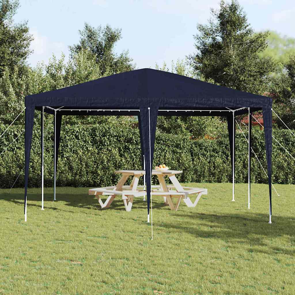 Tenda de Festa Azul 400 x 400 x 266 cm Polietileno e Aço