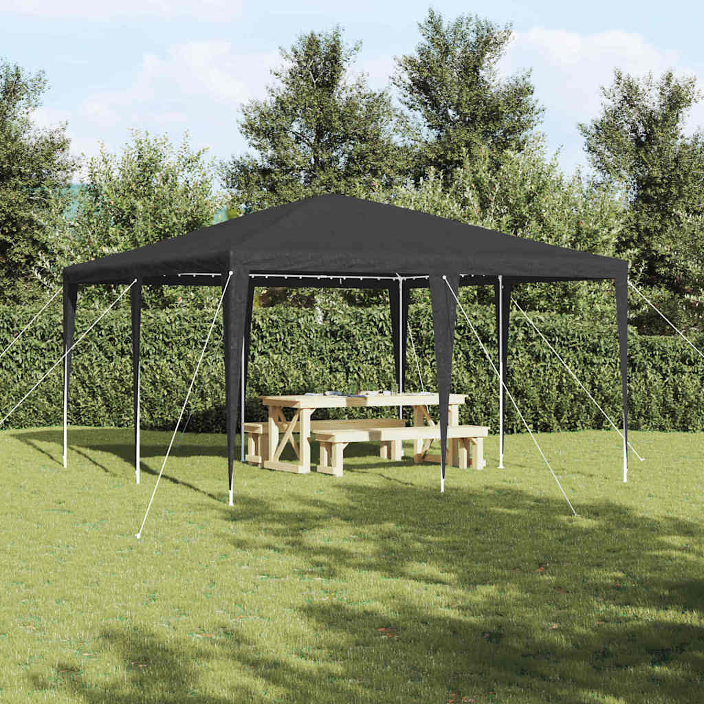 Tenda de Festa Antracite 400 x 400 x 266 cm Polietileno e Aço
