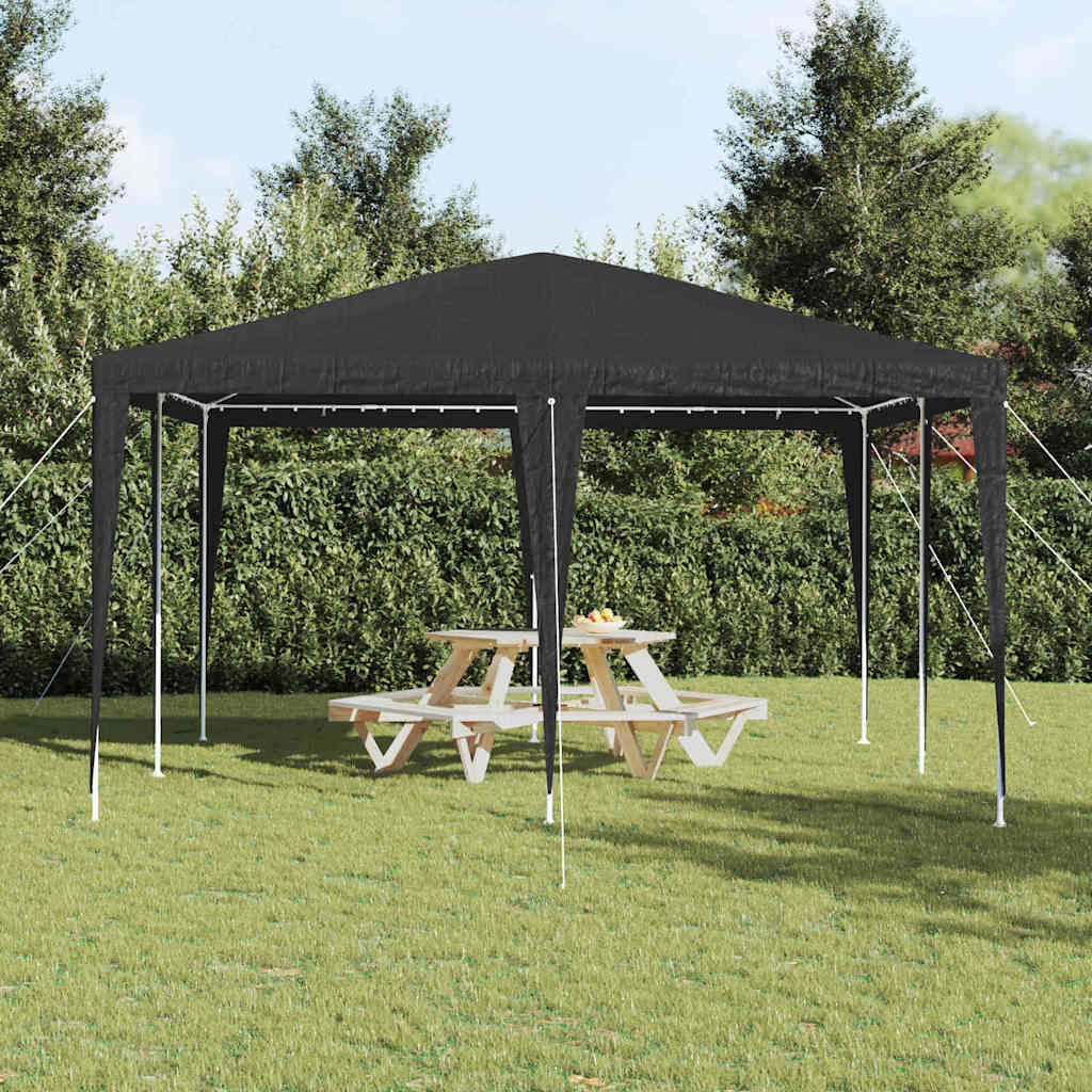 Tenda de Festa Antracite 400 x 400 x 266 cm Polietileno e Aço