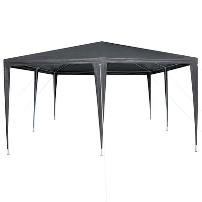 Tenda de Festa Antracite 400 x 400 x 266 cm Polietileno e Aço