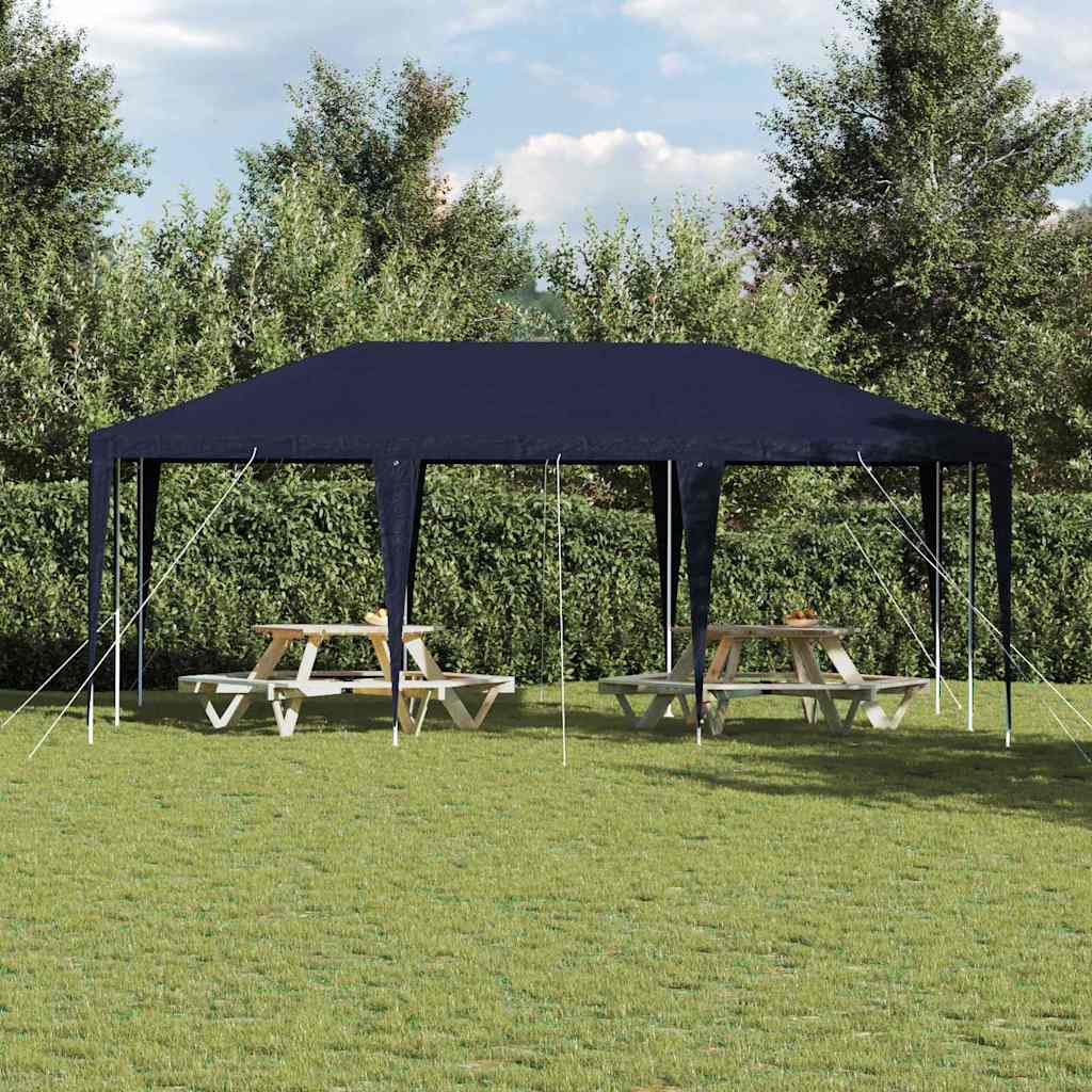 Tenda de Festa Azul 600 x 400 x 266 cm Polietileno e Aço