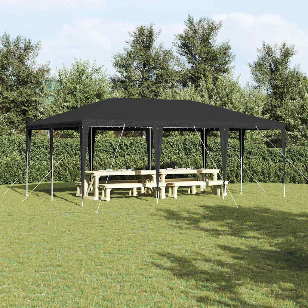 Tenda de Festa Antracite 600 x 400 x 266 cm Polietileno e Aço