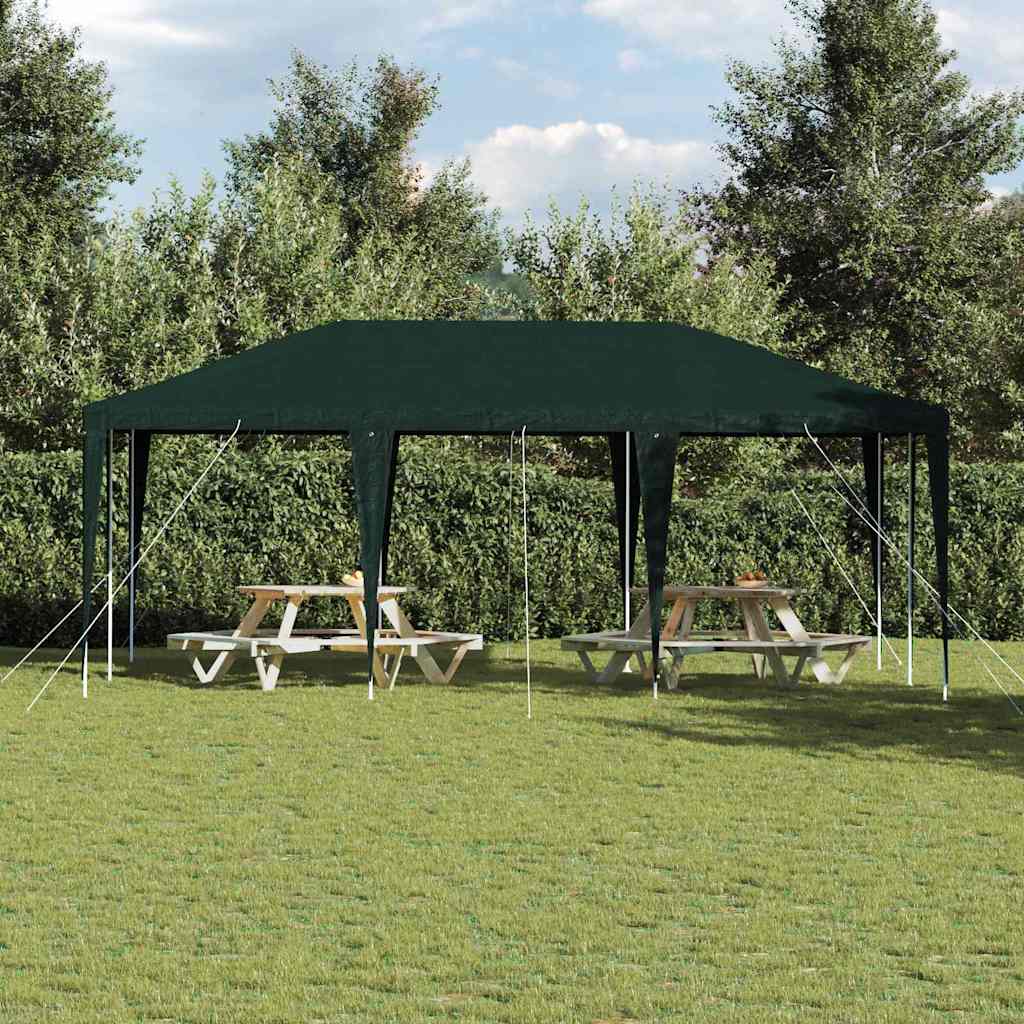 Tenda de Festa Verde 600 x 400 x 266 cm Polietileno e Aço