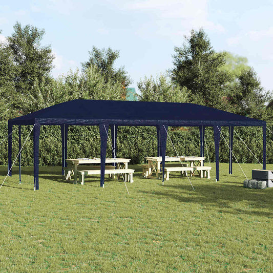 Tenda de Festa Azul 800 x 400 x 266 cm Polietileno e Aço