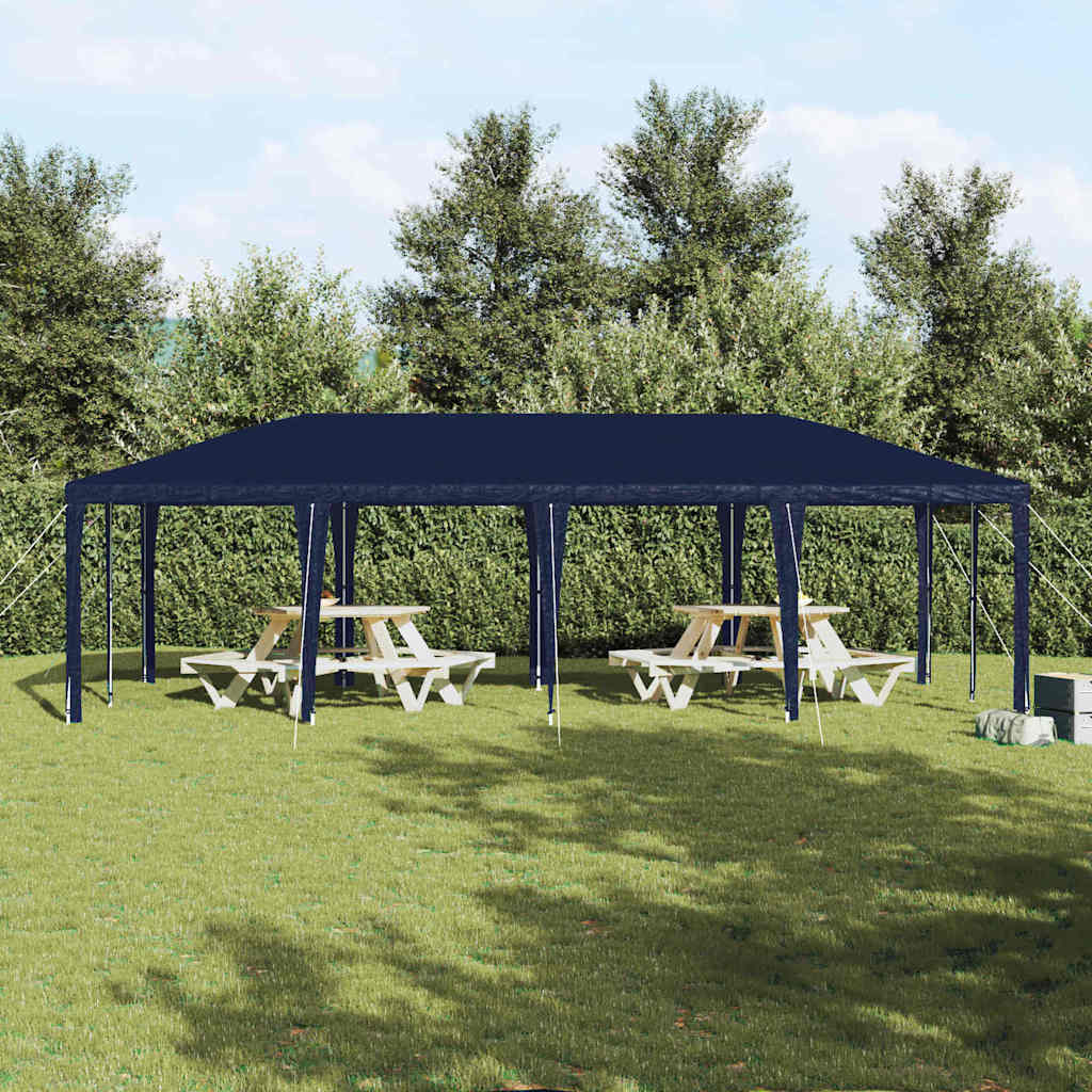 Tenda de Festa Azul 800 x 400 x 266 cm Polietileno e Aço
