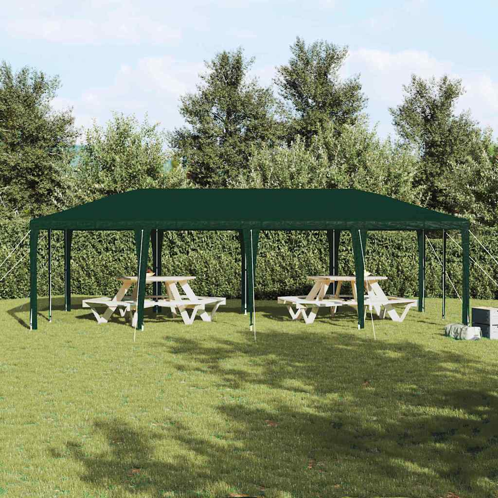 Tenda de Festa Verde 800 x 400 x 266 cm Polietileno e Aço