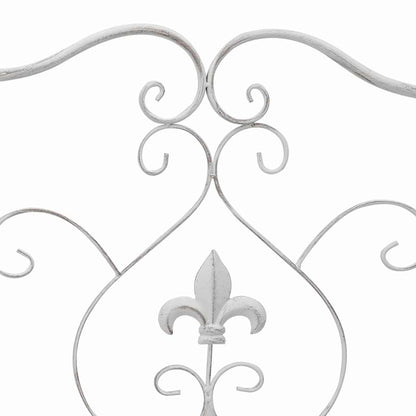 Banco de jardim Branco Antigo 104 x 54 x 93 cm Aço