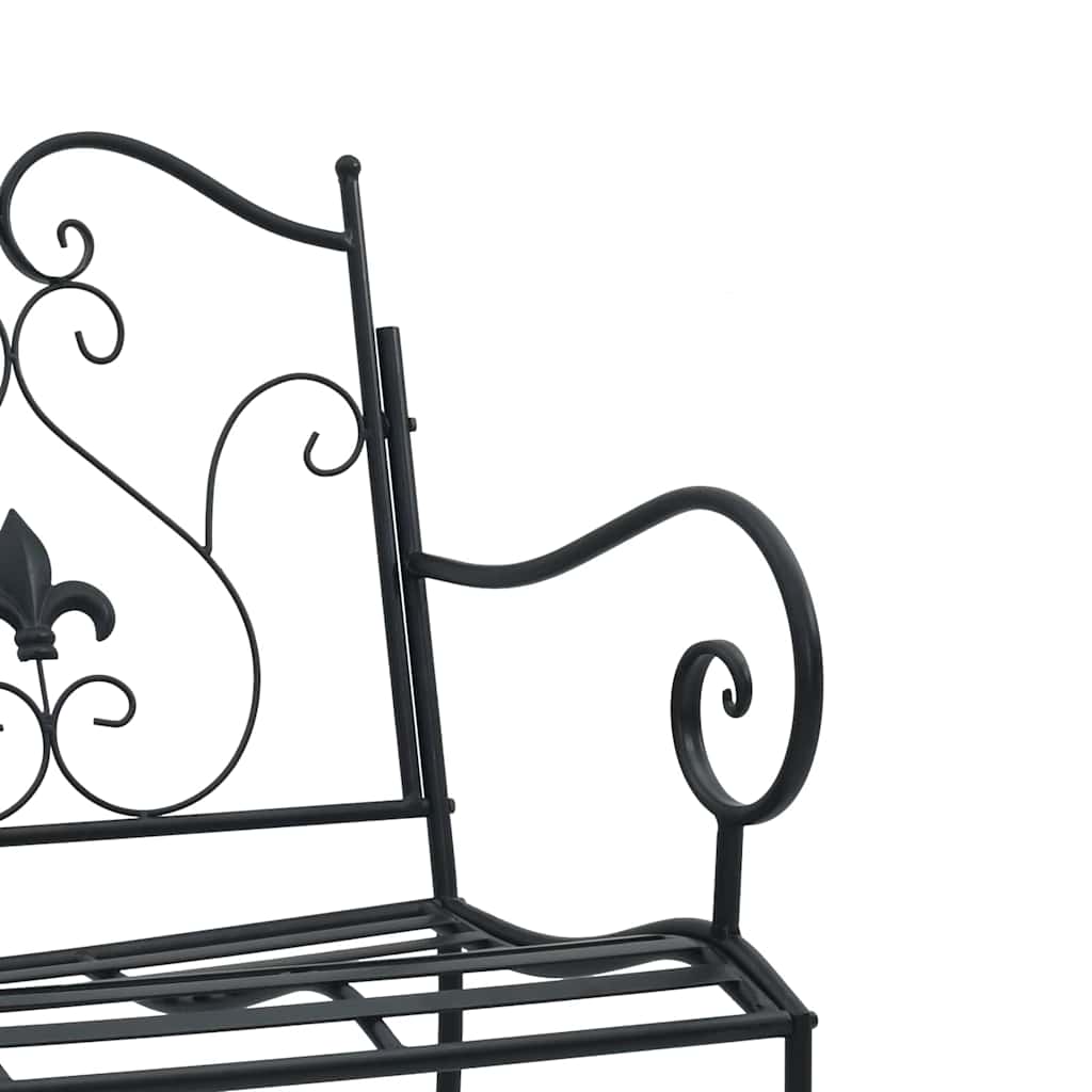 Banco de jardim Preto 104 x 54 x 93 cm Aço