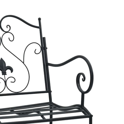 Banco de jardim Preto 104 x 54 x 93 cm Aço