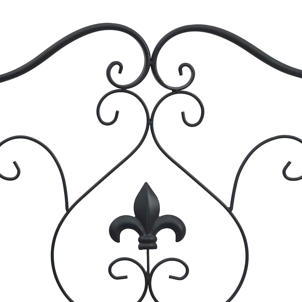 Banco de jardim Preto 104 x 54 x 93 cm Aço