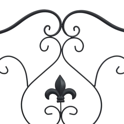 Banco de jardim Preto 104 x 54 x 93 cm Aço