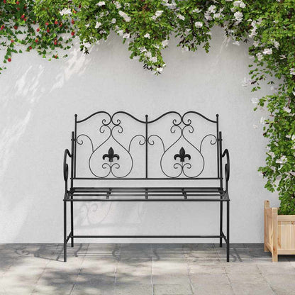 Banco de jardim Preto 104 x 54 x 93 cm Aço