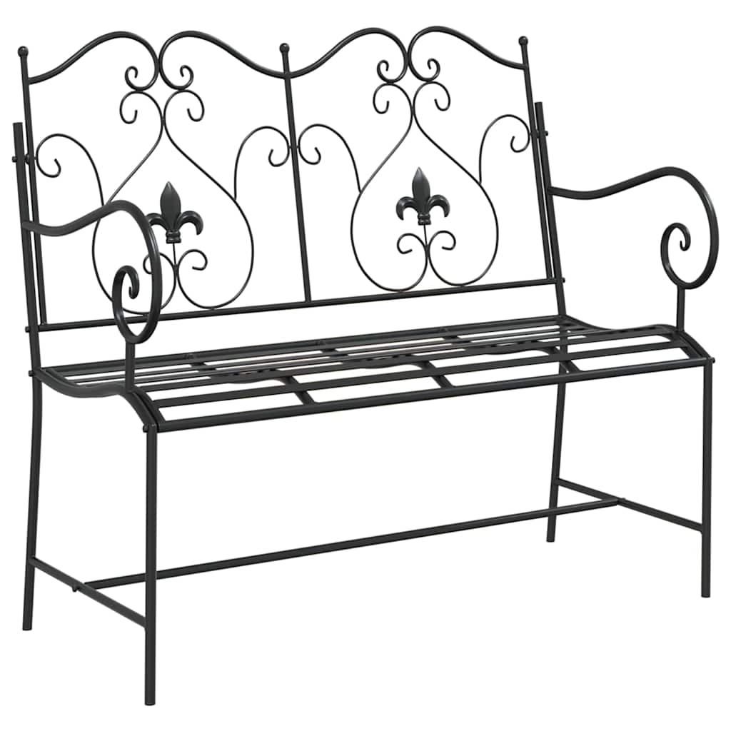 Banco de jardim Preto 104 x 54 x 93 cm Aço
