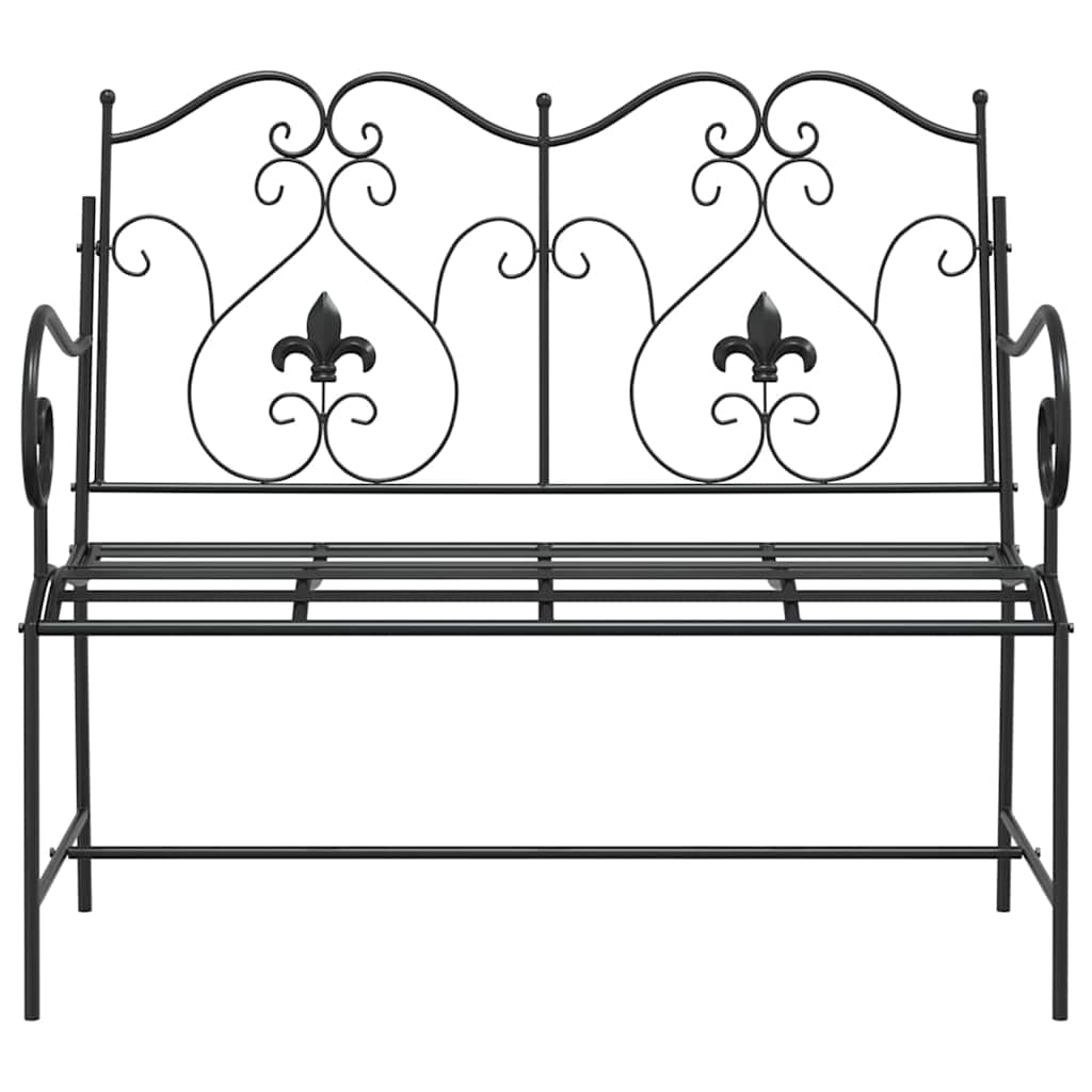 Banco de jardim Preto 104 x 54 x 93 cm Aço