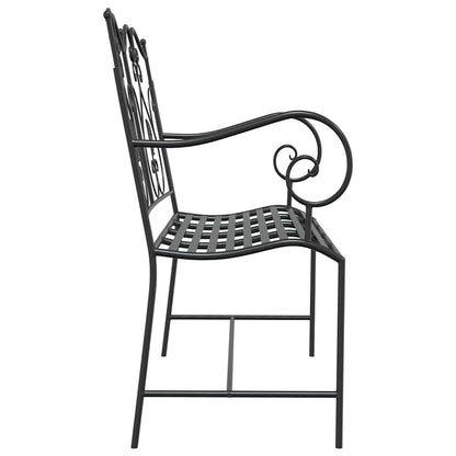Banco de jardim Preto 104 x 54 x 93 cm Aço