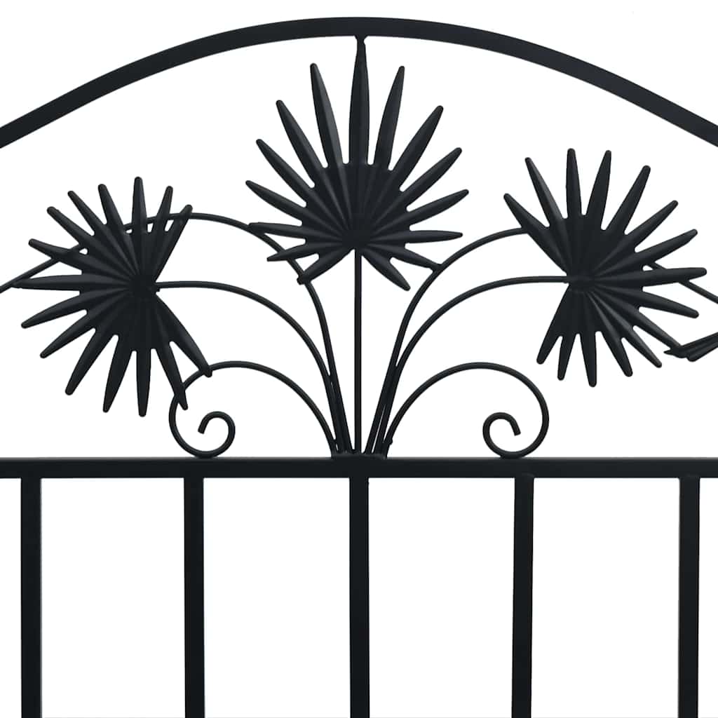 Banco de jardim Preto 104 x 52,5 x 89 cm Aço