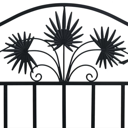 Banco de jardim Preto 104 x 52,5 x 89 cm Aço