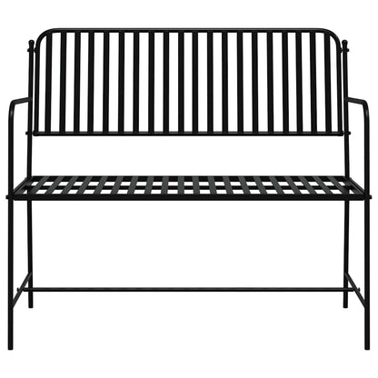 Banco de jardim Preto 103,5 x 51,5 x 90 cm Aço